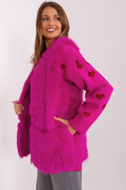 Fur gilet vest