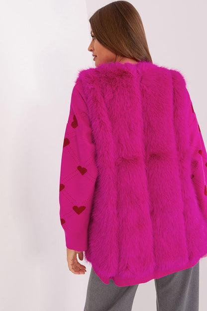 Fur gilet vest