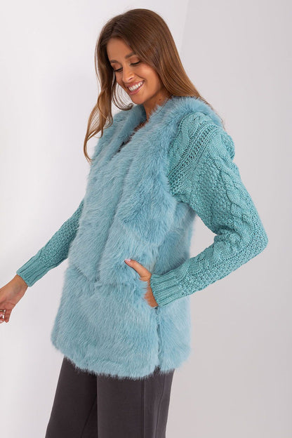 Fur gilet vest