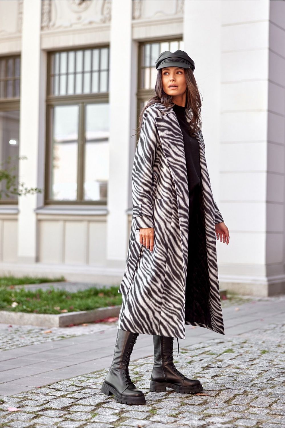 Zebra coat long