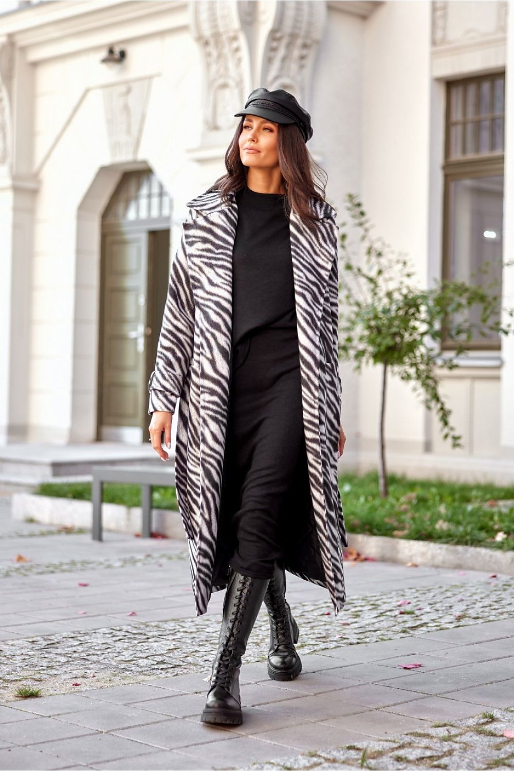 Zebra coat long