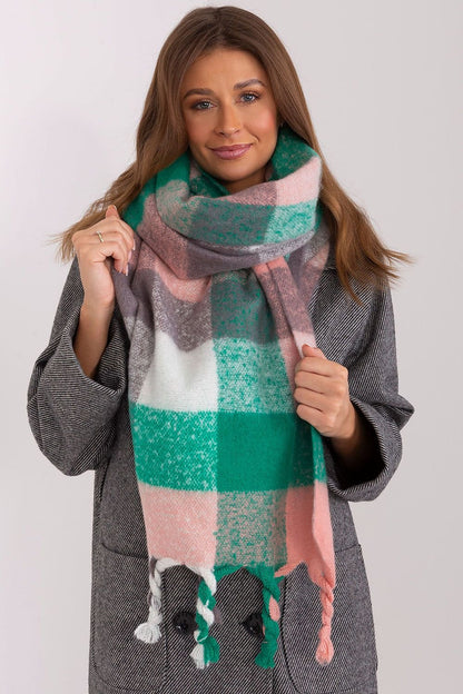 Multicolor plaid scarf