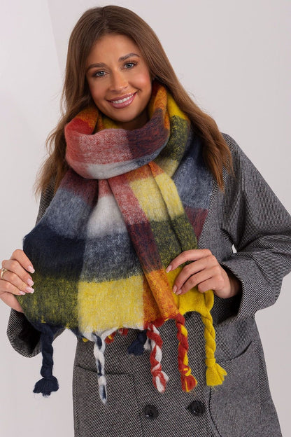 Multicolor plaid scarf