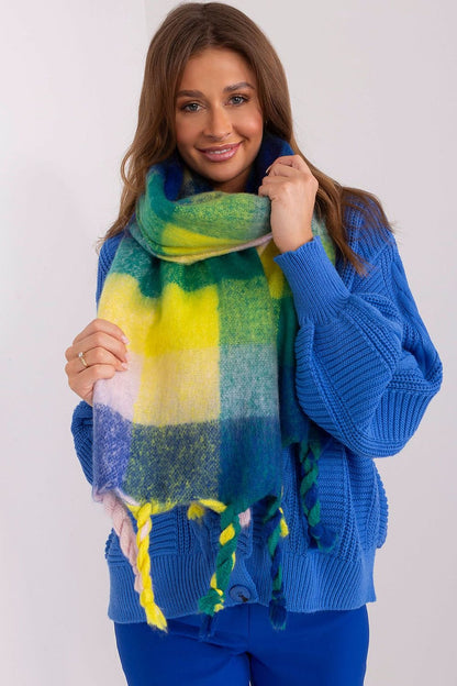 Multicolor plaid scarf