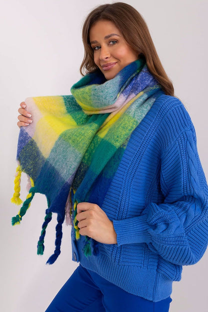 Multicolor plaid scarf