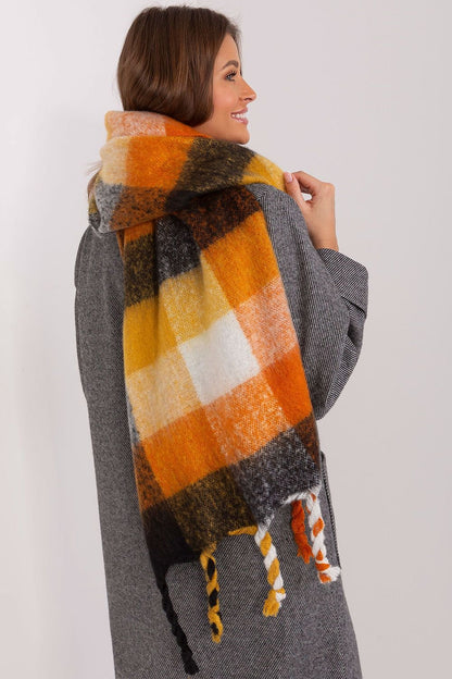 Multicolor plaid scarf