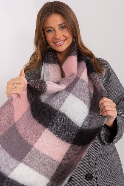 Multicolor plaid scarf