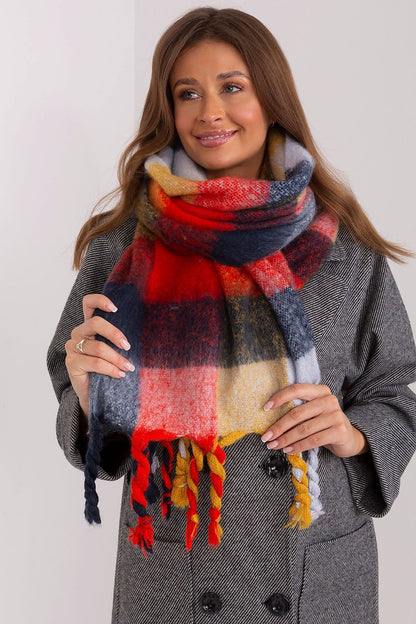 Multicolor plaid scarf