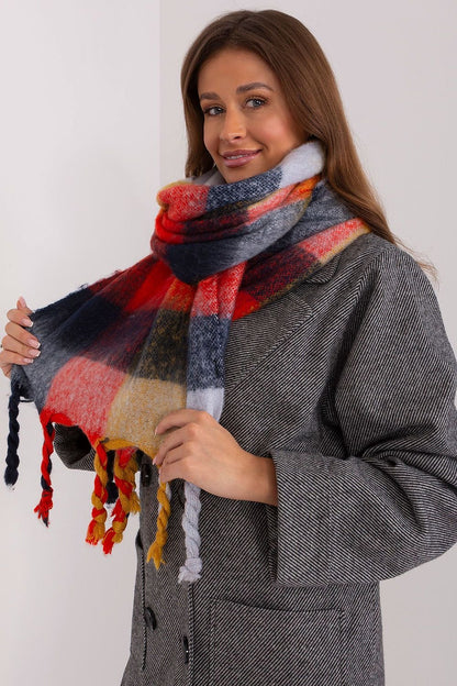 Multicolor plaid scarf