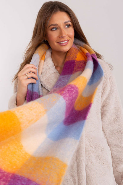 Multicolor plaid scarf