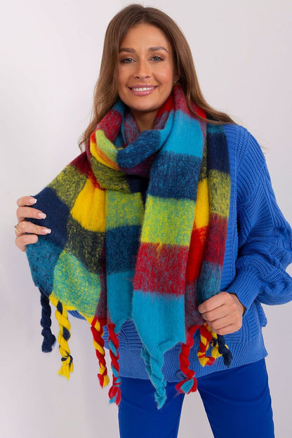 Multicolor plaid scarf