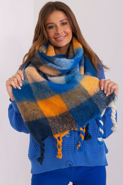 Multicolor plaid scarf