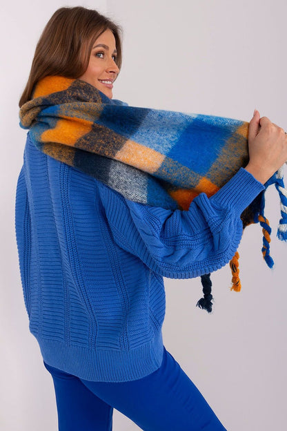 Multicolor plaid scarf