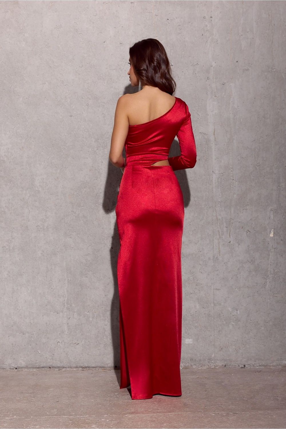 Satin long dress