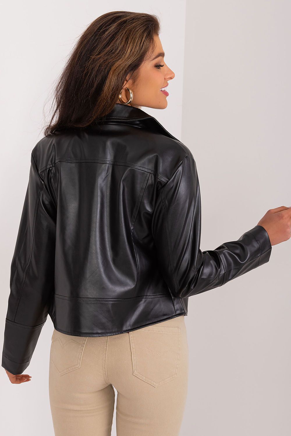 Eco-leather biker jacket