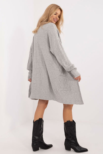 Textured cardigan long