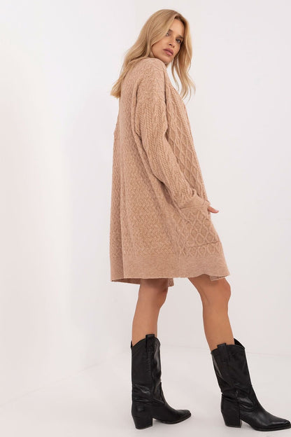 Textured cardigan long