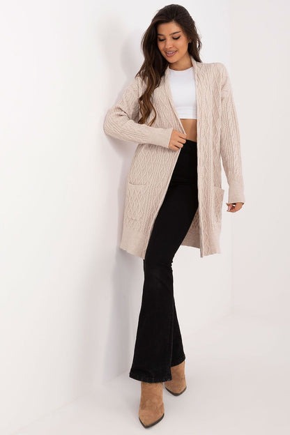 Textured cardigan long