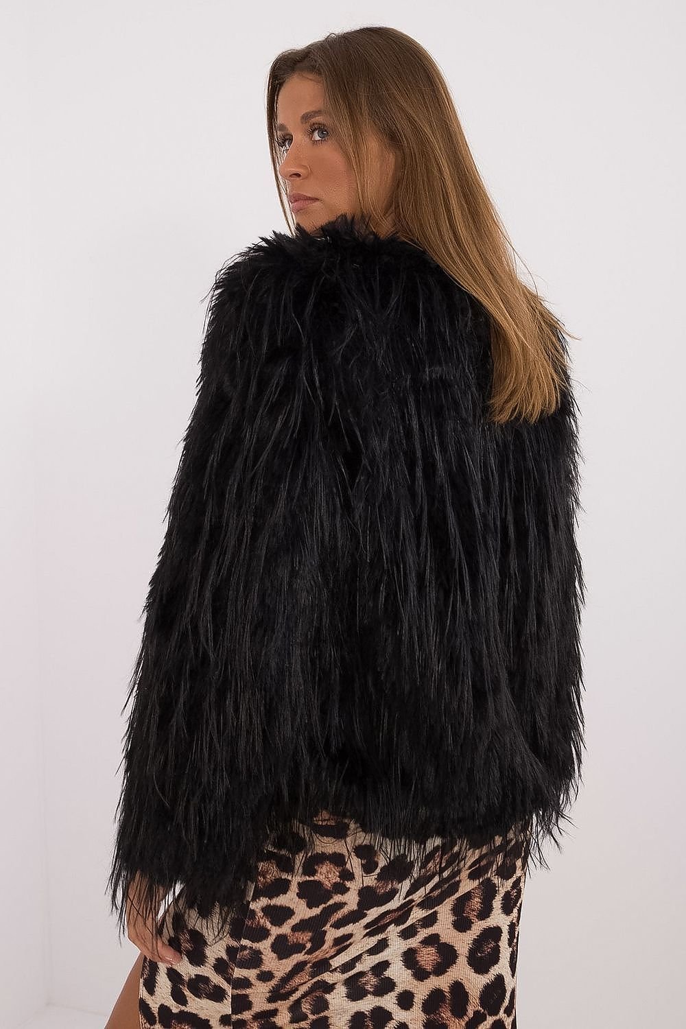 Faux fur jacket