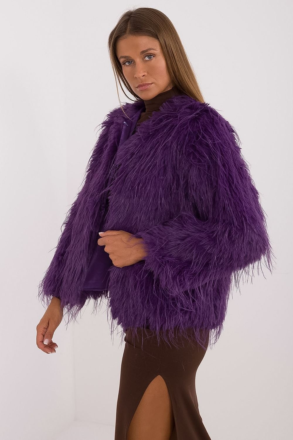 Faux fur jacket