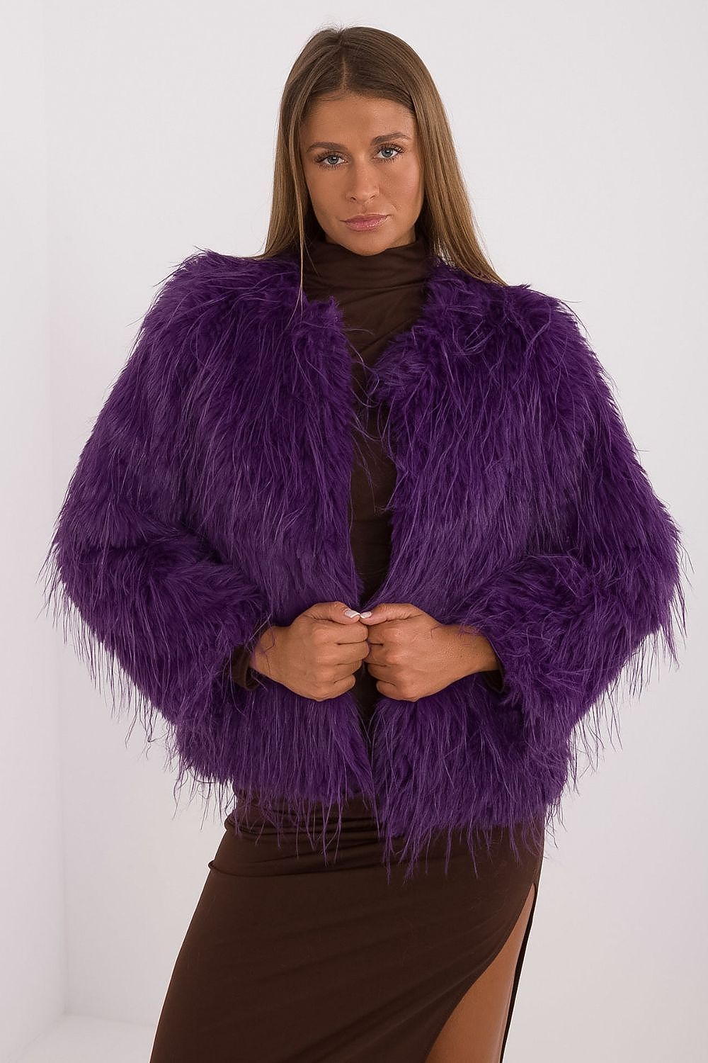 Faux fur jacket