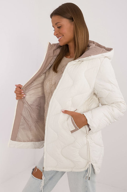 Quilted standard length jacket