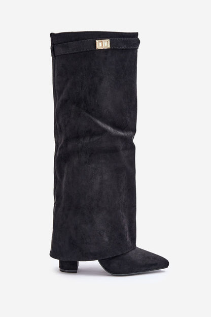 New Suede hooded boots