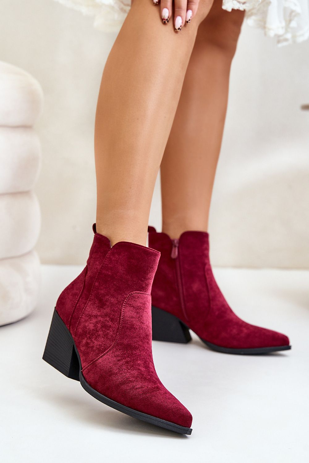 Cowgirl suede ankle boots