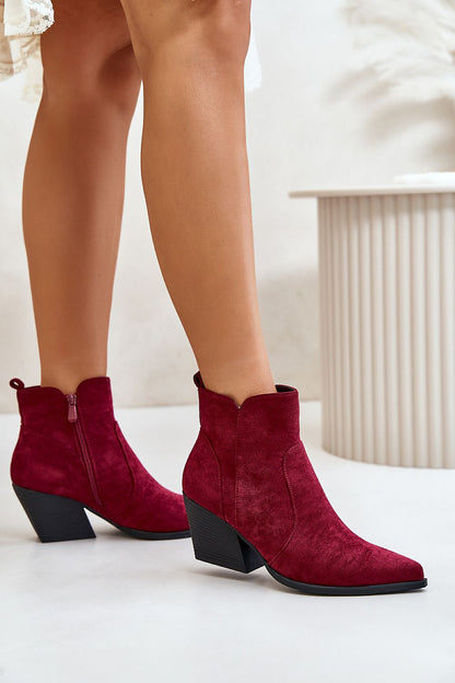 Cowgirl suede ankle boots