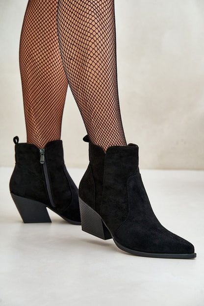 Cowgirl suede ankle boots