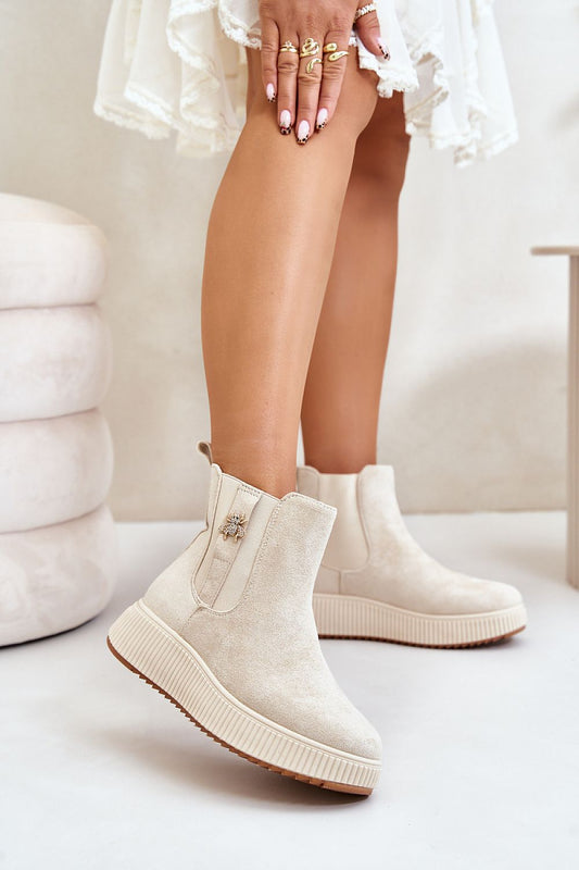 Suede ankle boots