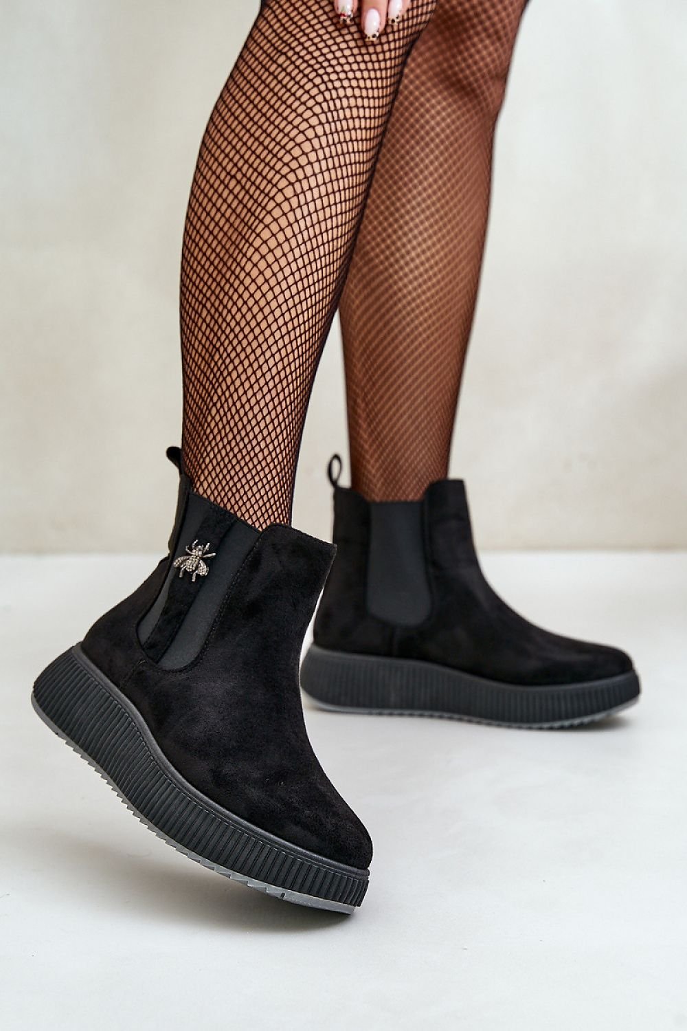 Suede ankle boots