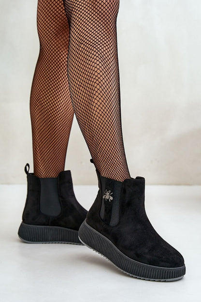 Suede ankle boots