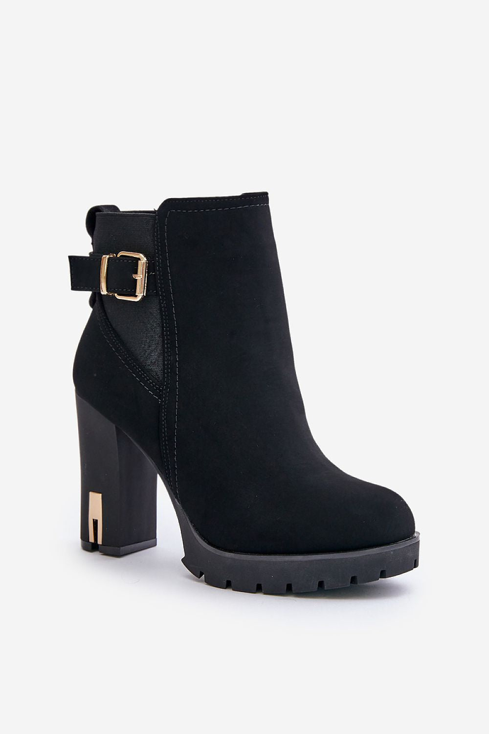 Gold detail ankle boots