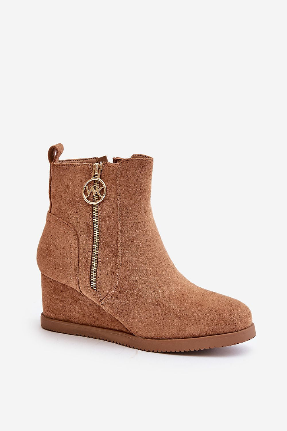 Suede wegde boots