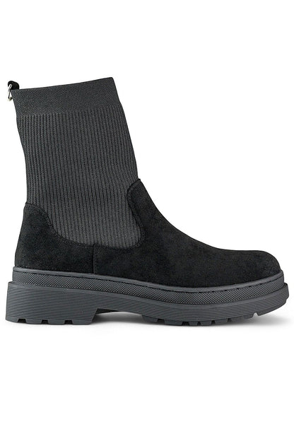 Suede sock boots