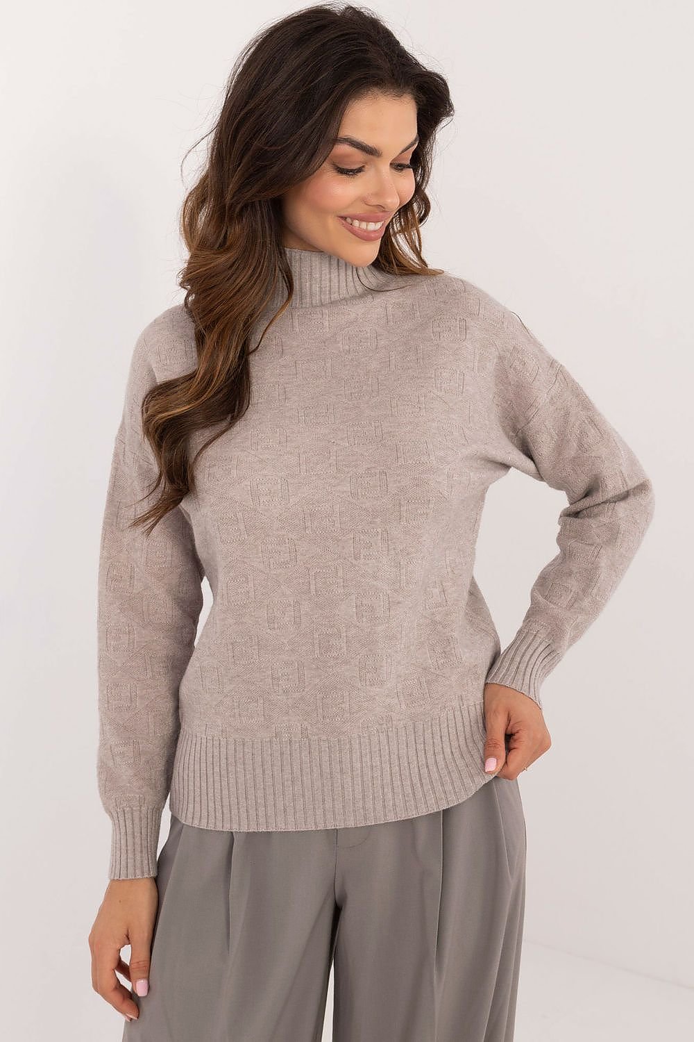 Turtleneck knit jumper