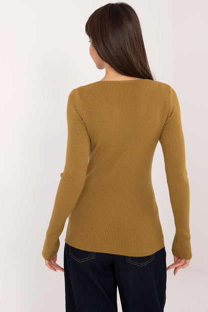 Gold button jumper