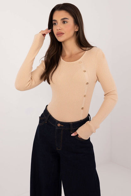 Gold button jumper