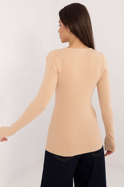 Gold button jumper