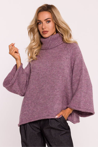 Turtleneck loose fit sweater