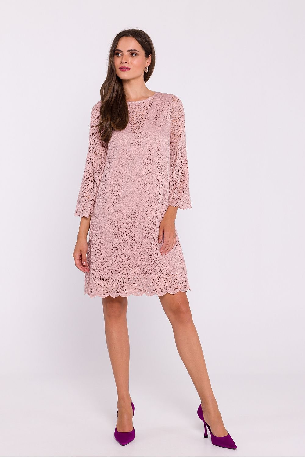 Lace wide fit mini dress