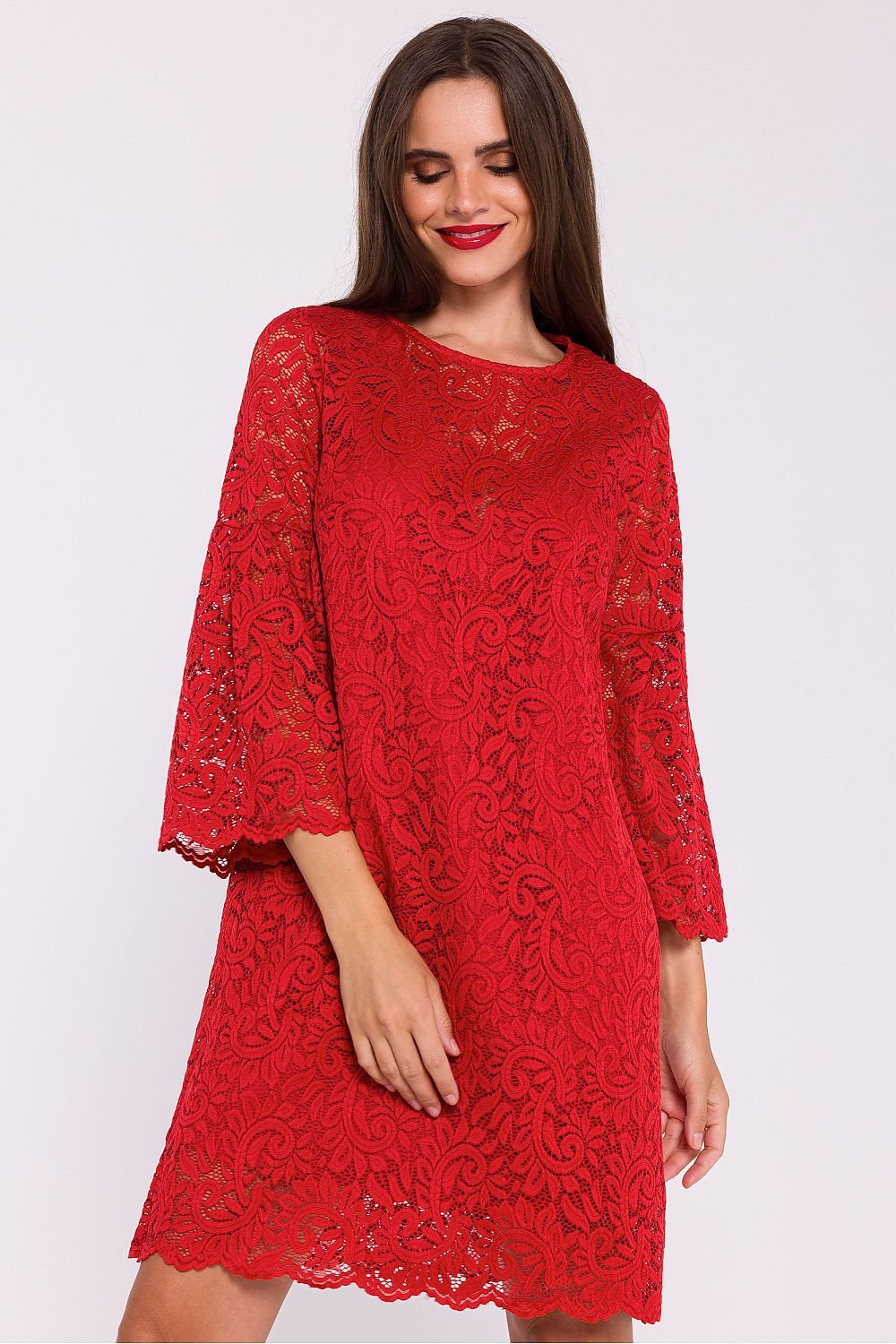 Lace wide fit mini dress