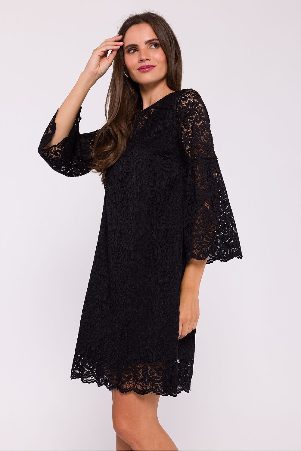 Lace wide fit mini dress