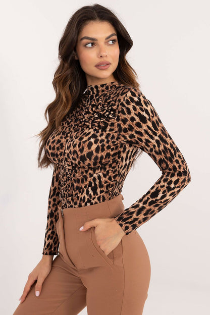 Bodycon animal print top