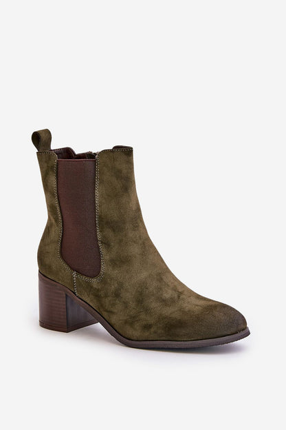 Suede boots green