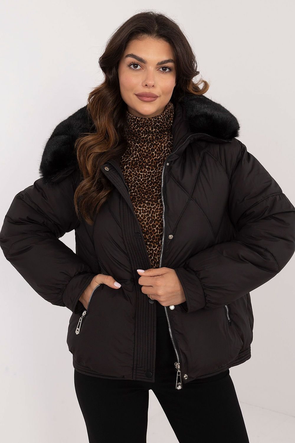 Puffer hooded winter jacket