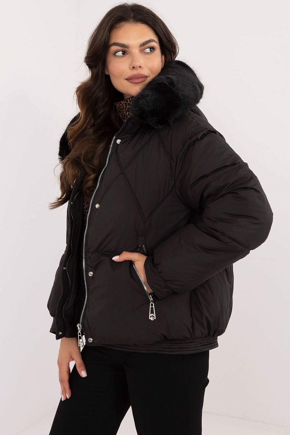 Puffer hooded winter jacket