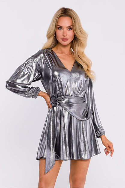 Stylish metallic mini dress