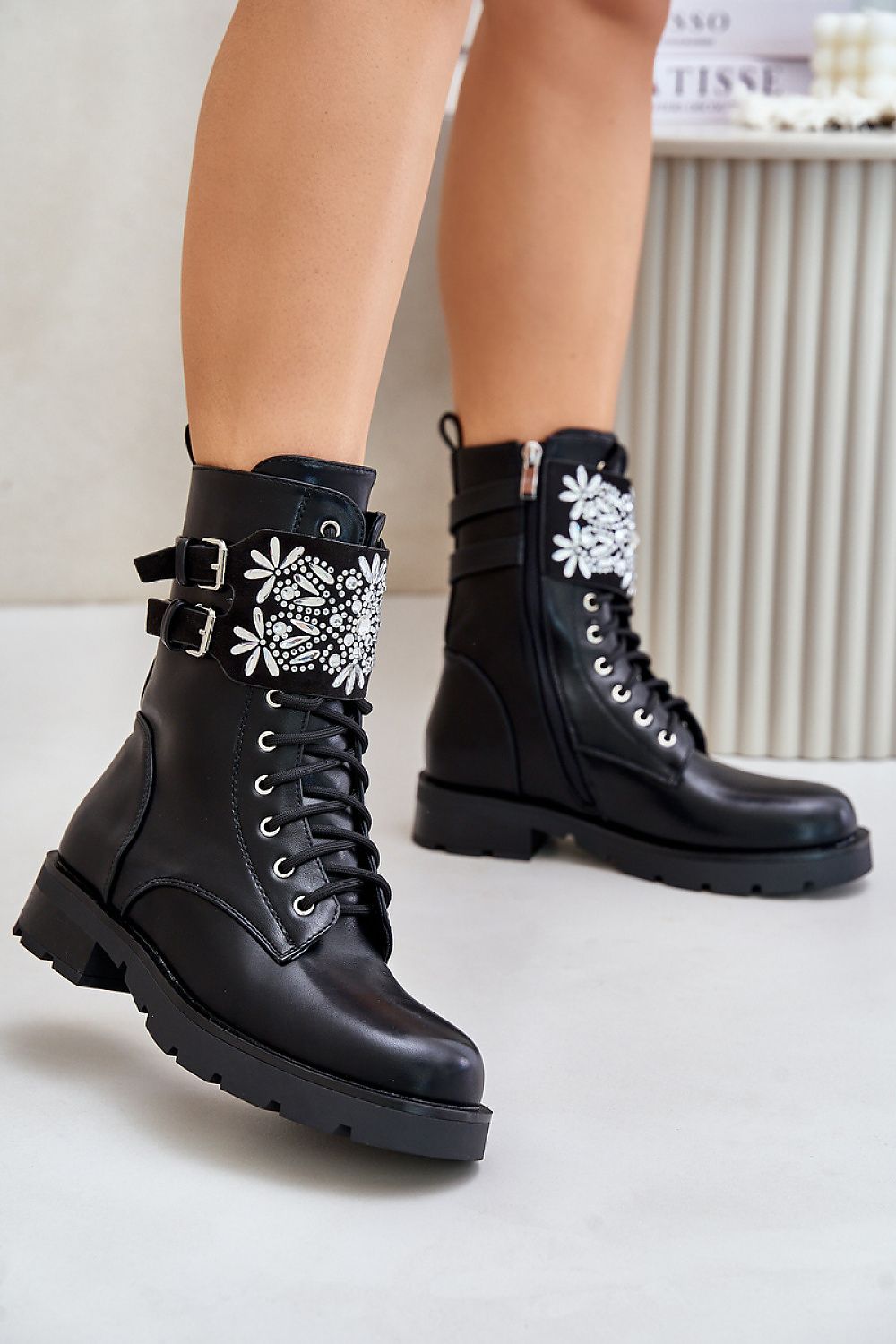 Rhinestone boots